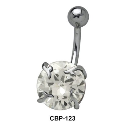 Prong Set Round Brilliant Belly CZ Crystal CBP-123