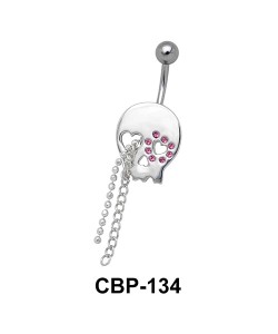 Stone Devil with Chains Belly Piercing CBP-134