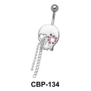 Stone Devil with Chains Belly Piercing CBP-134