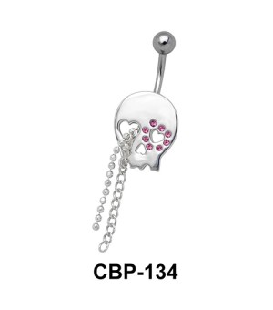 Stone Devil with Chains Belly Piercing CBP-134