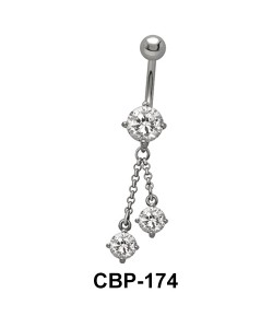 CZ Dangling Belly Piercing CBP-174