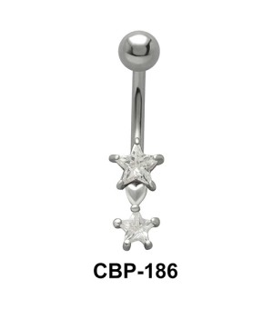 Double Star Shaped Belly Piercing CBP-186