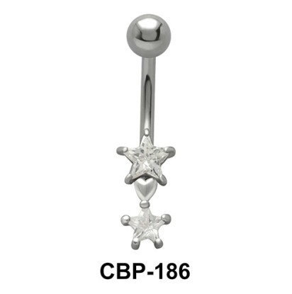 Double Star Shaped Belly Piercing CBP-186