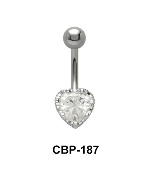 Heart Shaped Belly Piercing CBP-187