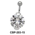 Prong Set Round Brilliant Belly CZ Crystal CBP-203