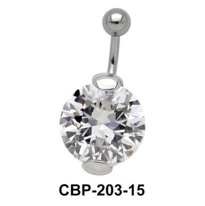 Prong Set Round Brilliant Belly CZ Crystal CBP-203