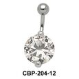 Round Brilliant Prong Set Belly CZ Crystal CBP-204-8
