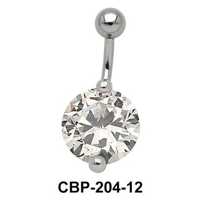Round Brilliant Prong Set Belly CZ Crystal CBP-204-12