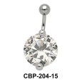 Round Brilliant Prong Set Belly CZ Crystal CBP-204-8