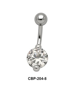 Round Brilliant Prong Set Belly CZ Crystal CBP-204-8