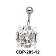 Prong Set Round Brilliant Belly CZ Crystal CBP-205
