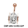 Prong Set Round Brilliant Belly CZ Crystal CBP-205