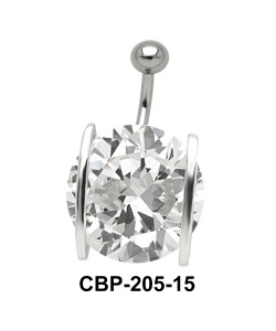 Prong Set Round Brilliant Belly CZ Crystal CBP-205