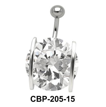 Prong Set Round Brilliant Belly CZ Crystal CBP-205