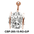 Prong Set Round Brilliant Belly CZ Crystal CBP-205