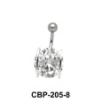 Prong Set Round Brilliant Belly CZ Crystal CBP-205