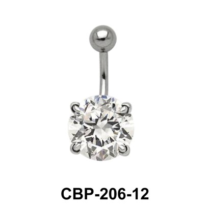 Round Brilliant Prong Set Belly CZ Crystal CBP-206-12