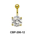 Round Brilliant Prong Set Belly CZ Crystal CBP-206-12