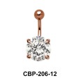 Round Brilliant Prong Set Belly CZ Crystal CBP-206-12