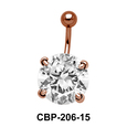 Round Brilliant Prong Set Belly CZ Crystal CBP-206-15