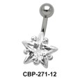 Starry Stone Set Belly CZ Crystal CBP-271