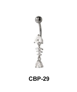 Fish Bone Belly Piercing CBP-29