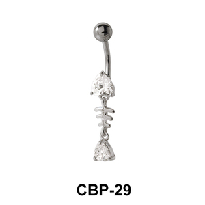 Fish Bone Belly Piercing CBP-29