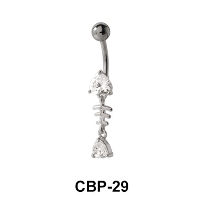 Fish Bone Belly Piercing CBP-29