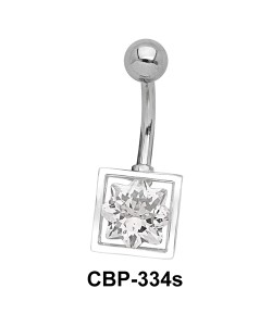 8 Point Star CZ Belly Piercing CBP-334s