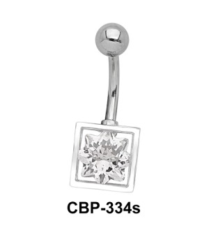 8 Point Star CZ Belly Piercing CBP-334s