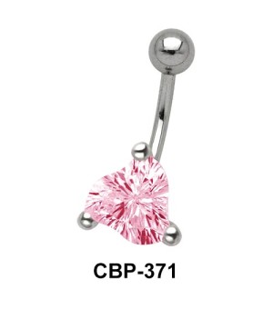 Striking Pink Stone Belly Piercing CBP-371