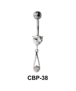 Drop Shaped Belly Piercing CBP-38