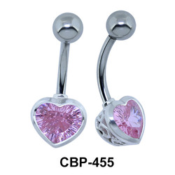 Pink Heart Cute Belly Piercing CBP-455