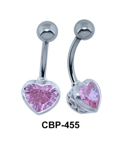 Pink Heart Cute Belly Piercing CBP-455