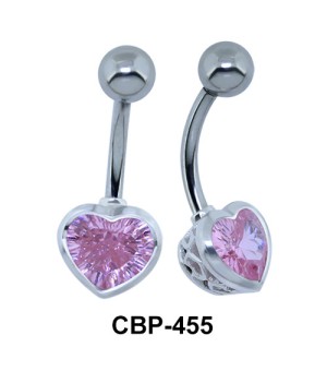 Pink Heart Cute Belly Piercing CBP-455