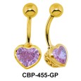 Pink Heart Cute Belly Piercing CBP-455