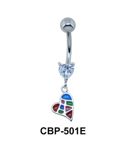 Hearts Dangling Belly Piercing CBP-501E