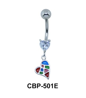 Hearts Dangling Belly Piercing CBP-501E