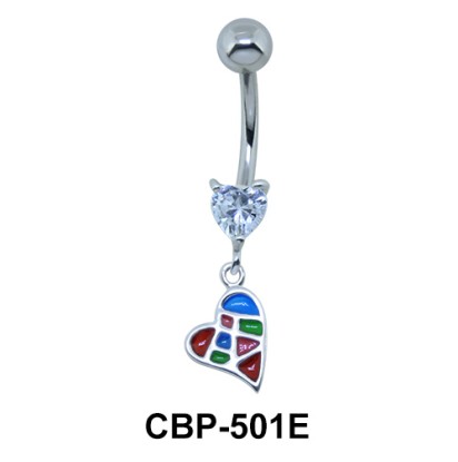 Hearts Dangling Belly Piercing CBP-501E