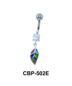 Leaf Dangling Belly Piercing CBP-502E