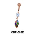 Leaf Dangling Belly Piercing CBP-502E