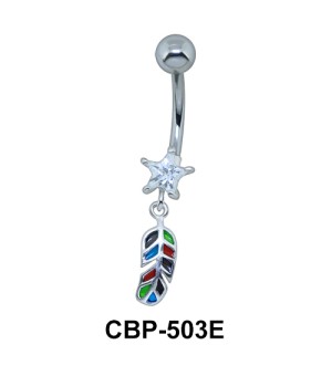 Leaf Dangling Belly Piercing CBP-503E