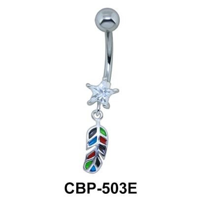 Leaf Dangling Belly Piercing CBP-503E