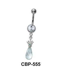 Special Crown Dangling Belly Piercing CBP-555