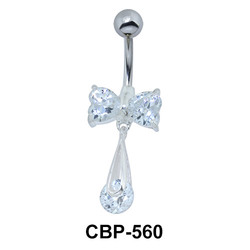Creative Bow Tie Stoned Belly Piercing CBP-560