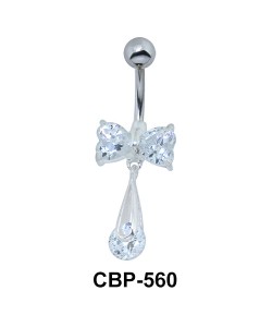 Creative Bow Tie Stoned Belly Piercing CBP-560