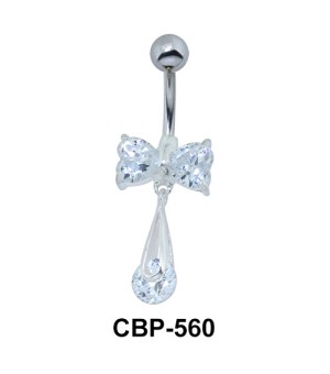 Creative Bow Tie Stoned Belly Piercing CBP-560