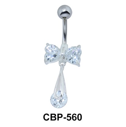 Creative Bow Tie Stoned Belly Piercing CBP-560