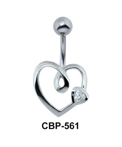 Cute Heart Shaped Belly Piercing CBP-561