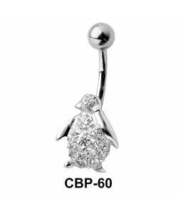 Penguin Bird Belly CZ Crystal CBP-60